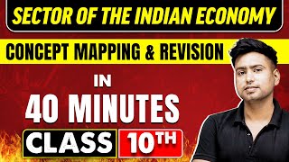 SECTORS OF THE INDIAN ECONOMY in 40 Minutes  Economics Chapter 2  Class 10th CBSE Board [upl. by Watanabe]