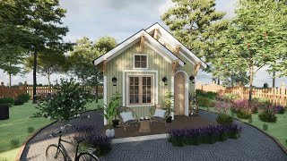 16x20 ft 5x6 m Charming Tiny House Design Smart Floor Plan [upl. by Erej775]