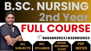 BSc Nursing 2nd Year Syllabus amp Best Book 202324  BSc Nursing 2nd Year Online Classes [upl. by Ovida]