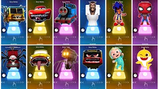 BUS EATER 🆚TOILET MONSTER 🆚 HOUSE HEAD 🆚 ODDBODS  Tiles Hop EDM Rush [upl. by Safire829]