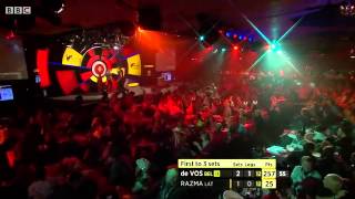 ▶ Lakeside World Darts Championships 2014 Geert De Vos Belgium  Madars Razma Latvia [upl. by Aramoix]