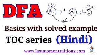 DFA  type 1 string starting with Example Hindi  Automata theory  TOC series [upl. by Liman]