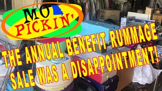 THE ANNUAL BENEFIT RUMMAGE SALE WAS A DISAPPOINTMENT BUT THE GARAGE SALES I WENT TO LATER WERE GREAT [upl. by Kristianson]