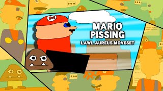 Smash Bros Lawl Aureus Moveset  Mario Pissing BlazeTheMovieFan [upl. by Onaicilef]