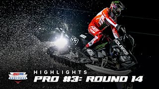 HIGHLIGHTS  Pro Race 3 Round 14 of AMSOIL Championship Snocross 20222023 [upl. by Shaffer721]