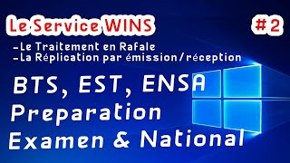 Windows  Le service WINS et le traitement en Rafale  Préparation Examens amp National darija [upl. by Ymia]