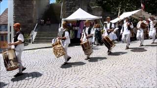 Maximilian Ritterspiele Horb 2013 Die Mehlsäcke marschieren zum Marktplatz [upl. by Ajnos]