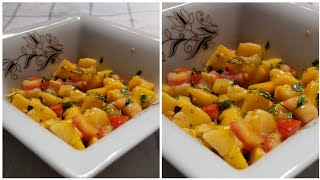 Mango salsa recipe।।। আমের সালসা রেসিপি।।COOKING CAVE।। [upl. by Kathy]