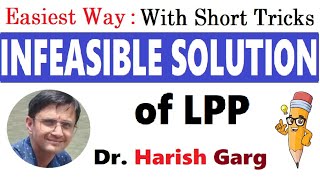 Infeasible solution of LPP by Simplex Method [upl. by Ynnav151]