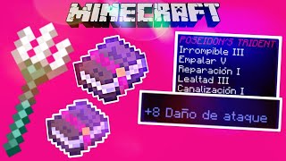 Mejores ENCANTAMIENTOS para TRIDENTE en Minecraft 116  Tridente MAMADISIMO [upl. by Enylorac]