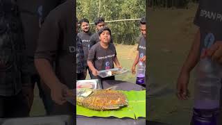 Biggest Katla Fish Fry Funny Bottle Flip Challenge 😲😲 shorts challenge [upl. by Euqinim985]