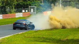 NÜRBURGRING GREATEST Moments August 2023 FAILS Dangerous Driving Drifts amp more [upl. by Prady]