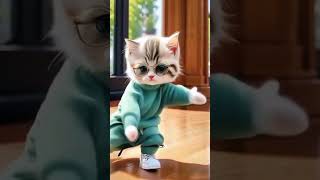 Cute little baby cat dance 🩰😍 [upl. by Nils]