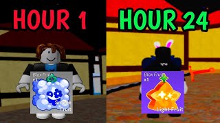 I SPENT 24 HOURS IN BLOX FRUITS [upl. by Salema]