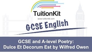 GCSE and Alevel PoetryEverything you need to know about Dulce Et Decorum Est by Wilfred Owen [upl. by Alaet]