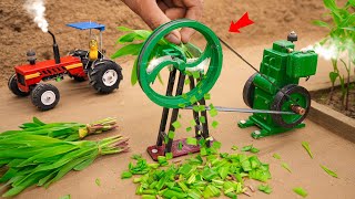 diy mini chaff cutter machine science project sanocreator [upl. by Yelsek]