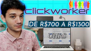 CLICKWORKERS   Como Ganhar dinheiro com TAREFAS DE UHRS  Tutorial Completo PASSO A PASSO [upl. by Constantine]