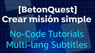 BETONQUEST  CREAR PRIMERA MISIÓN CON UI  TUTORIAL MINECRAFT  2024  QUEST  PLUGIN [upl. by Lenahtan]