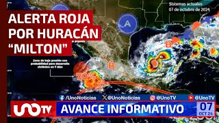 Alerta roja en Yucatán por impacto del huracán quotMiltonquot [upl. by Alyworth]