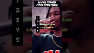 2016 XXL FRESHMAN CYPHER VERSES RANKED shorts rap 21savage liluzivert kodakblack [upl. by Pomona]