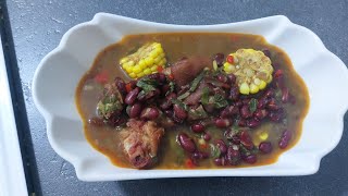 Frijoles Rojos Con Paticas De CERDO [upl. by Waylan]