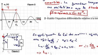 Exercice révision corrigé RLC amorti 4 ème Sciences [upl. by Unni756]