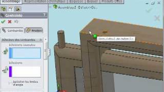 assembly assemblage contrainte pivot hinge mate solidworks BMTutorialmp4 [upl. by Toy]