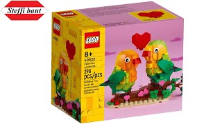 LEGO 40522 Valentine Lovebirds unboxing amp build [upl. by Fanestil]