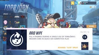 Overwatch  Torbjorn Rework Achievements [upl. by Aires504]