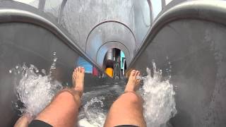 60 Degree Incline Water Slide at Galaxy Erding [upl. by Maiga]