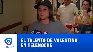 El talento de Valentino en Telenoche [upl. by Klockau]