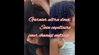 Garnier ultra doux routine soin pour cheveux métisse [upl. by Salli]