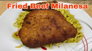 How to Make Crunchy Milanesa  Crispy Breaded Beef Cutlet [upl. by Wanids]