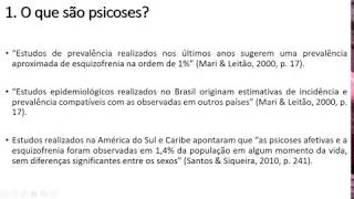 Psicose estruturas psicóticas Transtornos da Personalidade Psicótica e Psicoses Clínicas [upl. by Dunseath]