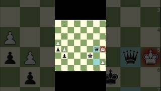 Blacks pawn breakthrough leads to a queen promotion and checkmate chess checkmate [upl. by Aivart]