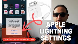 How to change Apple lightning 35 mm headphone adapter settings  iPhone 11 [upl. by Inan]