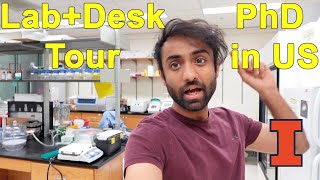 PhD in US LabDesk Setup Tour  UIUC Edition [upl. by Ecnerrat381]