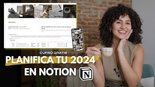 Cómo planificar tu 2024 en Notion ✨  Plantilla Gratis de Metas [upl. by Atneuqal]