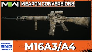 M16A3 amp M16A4 Weapon Conversion  Call Of Duty Modern Warfare II [upl. by Rooney]