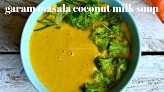 CARROT SOUP  GARAM MASALA COCONUT MILK CARROT SOUP  KALUHIS KITCHEN [upl. by Eemyaj]