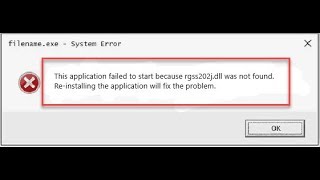 Solved RGSS202JDLL Not Found Error in Windows 1087 [upl. by Aerdnaed]