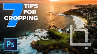 CROP in PHOTOSHOP CC  7 INSTANTLY useful TIPS [upl. by Brucie]