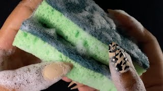 ASMR SPONGE RIPPING 🫧🫧SOAPY SPONGES RIPPING🤭🌈 [upl. by Airdnahc423]