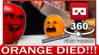 360° VR VIDEO  Funny Annoying Orange Finally Knifed Dead Parody  VIRTUAL REALITY [upl. by Vories]