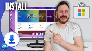 How To Install Microsoft Store In Windows 10 [upl. by Ardien902]