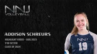 Schreurs Addison  Aug 2023 Recruiting Combine [upl. by Murat]