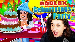 ICH FEIERE MEINEN GEBURTSTAG BEI ROBLOX 🎁🎉Und es ist ein riesen Chaos [upl. by Heyes]