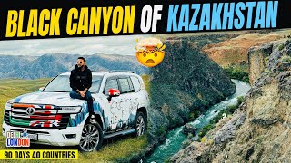 Drive to The Black Canyon Of Kazakstan  Ep  35 India To London Road Trip [upl. by Tonie291]