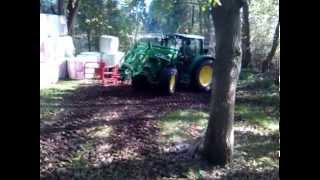 Siloballen entladen 2014  John Deere 6230 Premium  720p [upl. by Lynda]