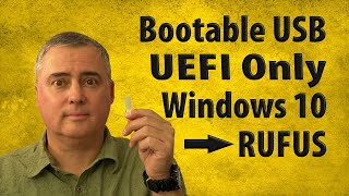 Make UEFI Bootable USB Windows 10 Rufus Method  UEFI Only Boot [upl. by Magocsi]